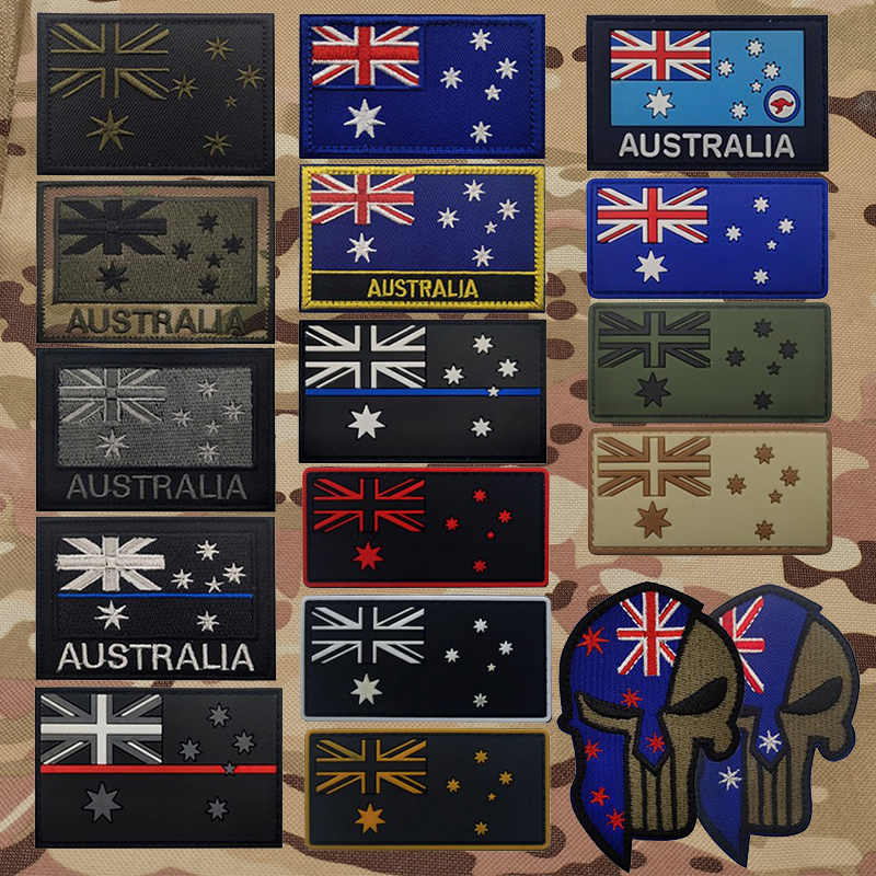 Embroidery In Australia - Australia Flag Embroideried Patches Appliqued Australian