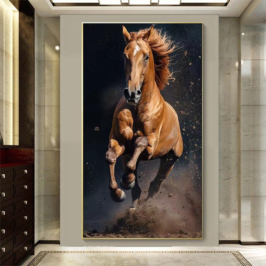 Embroidery Running Stitch - 5D DIY Diamond Embroidery Running Animal