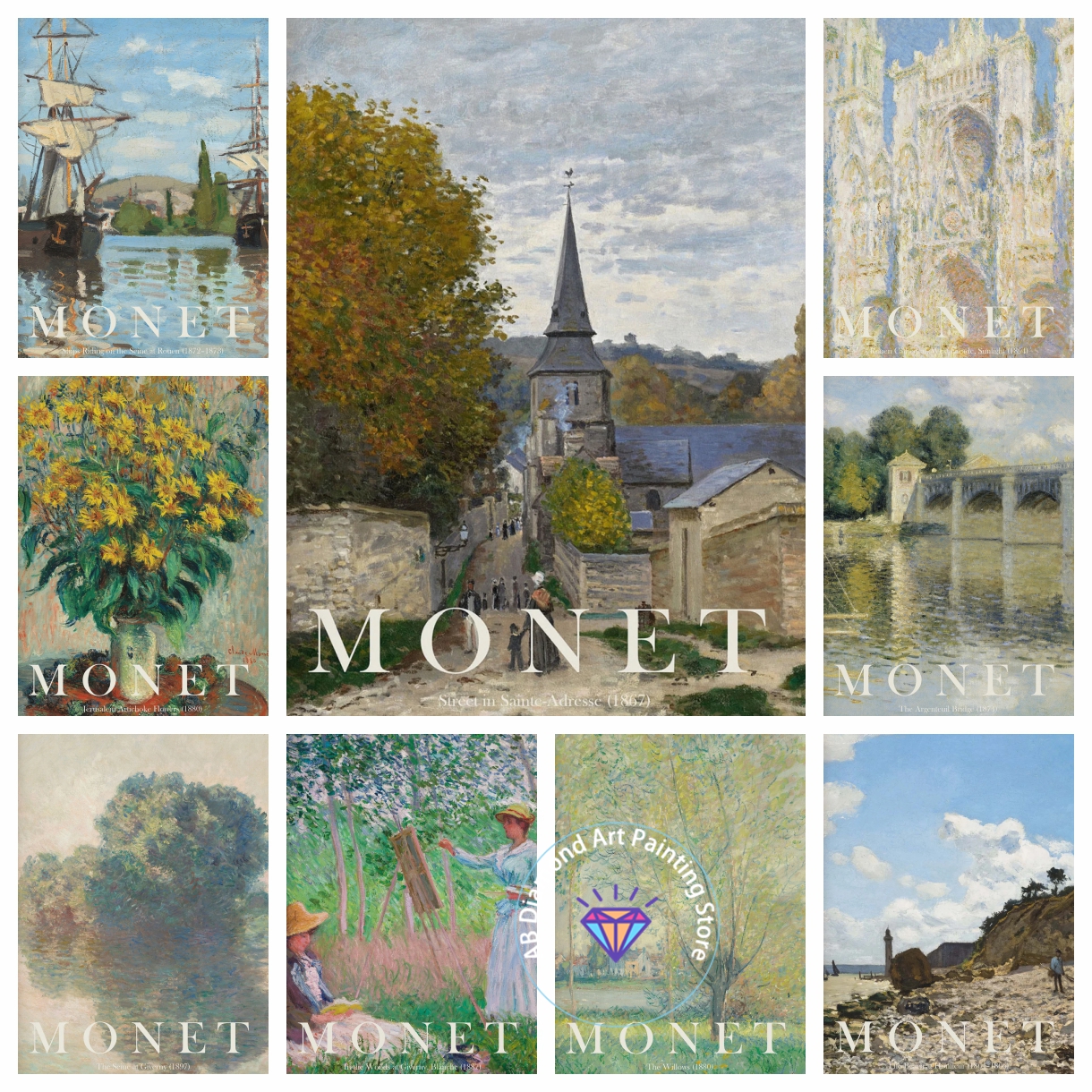 Embroidery Artist - AB Diamond Art Painting Kit Claude