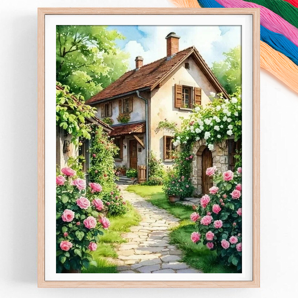Embroidery Rose Stitch - New Arrival Cross Stitch Fabric Landscape