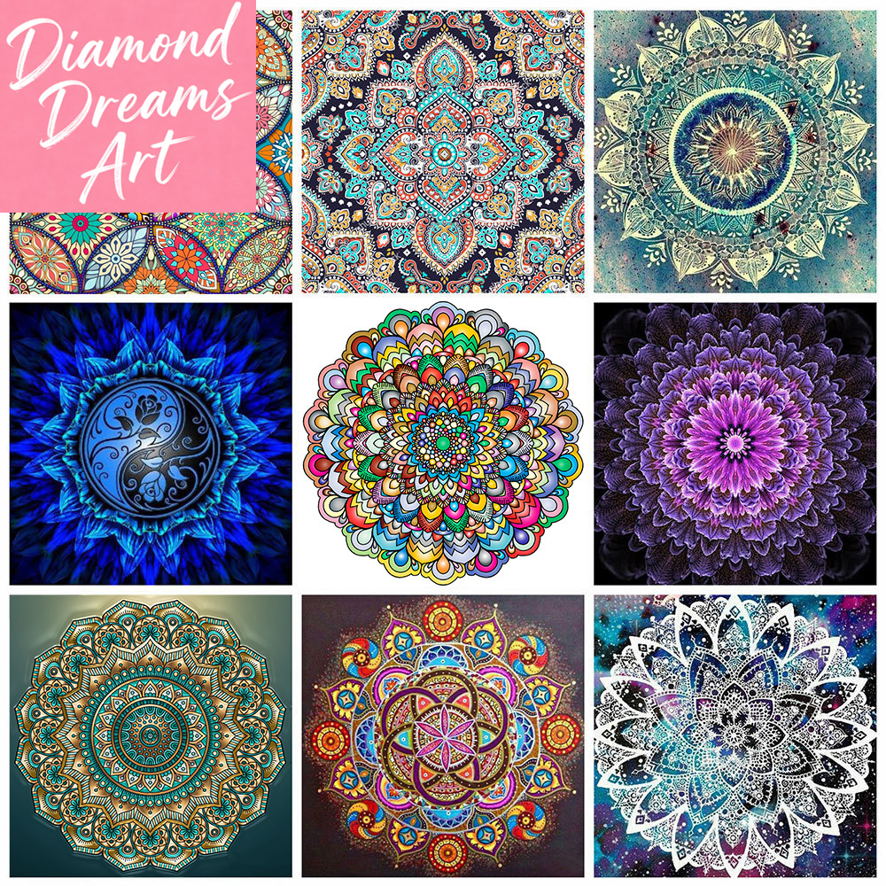 Embroidery Flower - Frameless, 5d Diy Diamond Painting Mandala