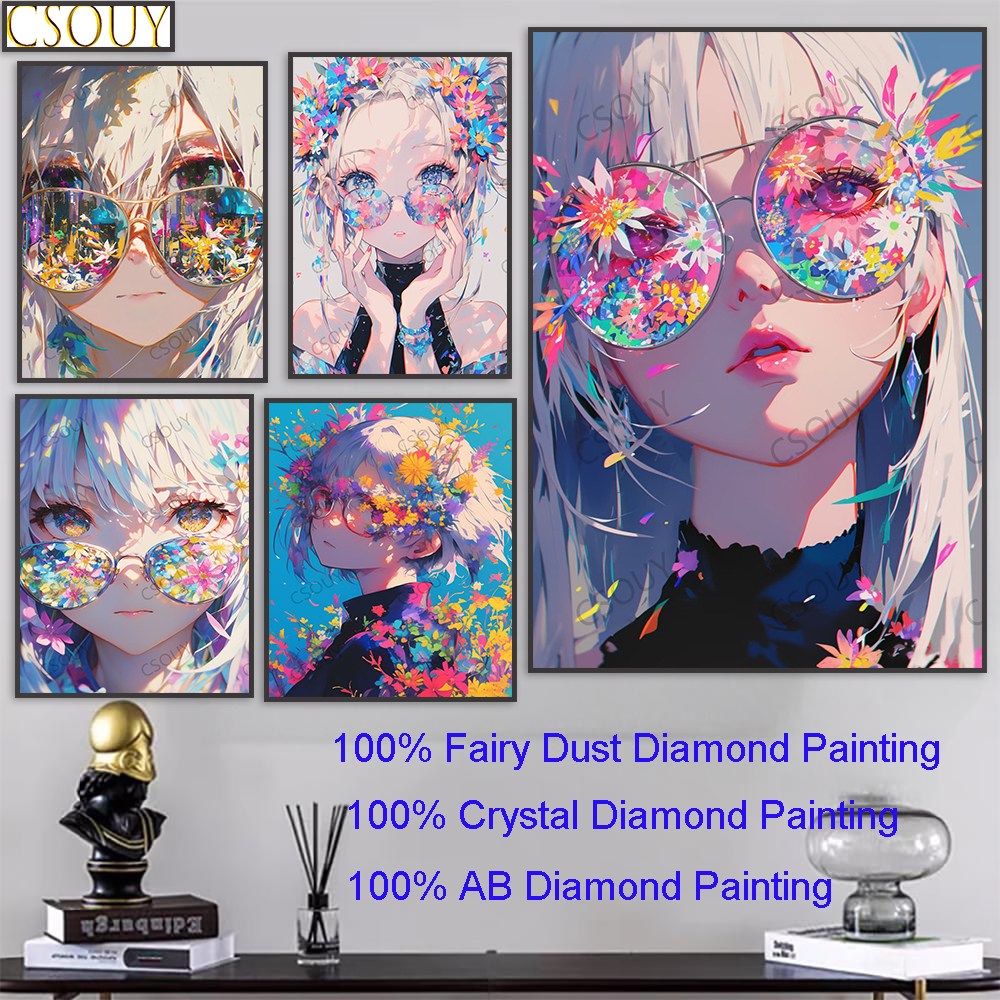 Embroidery Viewer - 100% Fairy Dust Square Diy Diamond
