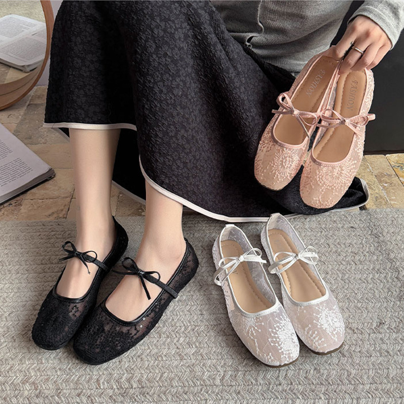Women's Gentle Ballet Flat Sho - Embroidery Canvas avis et prix