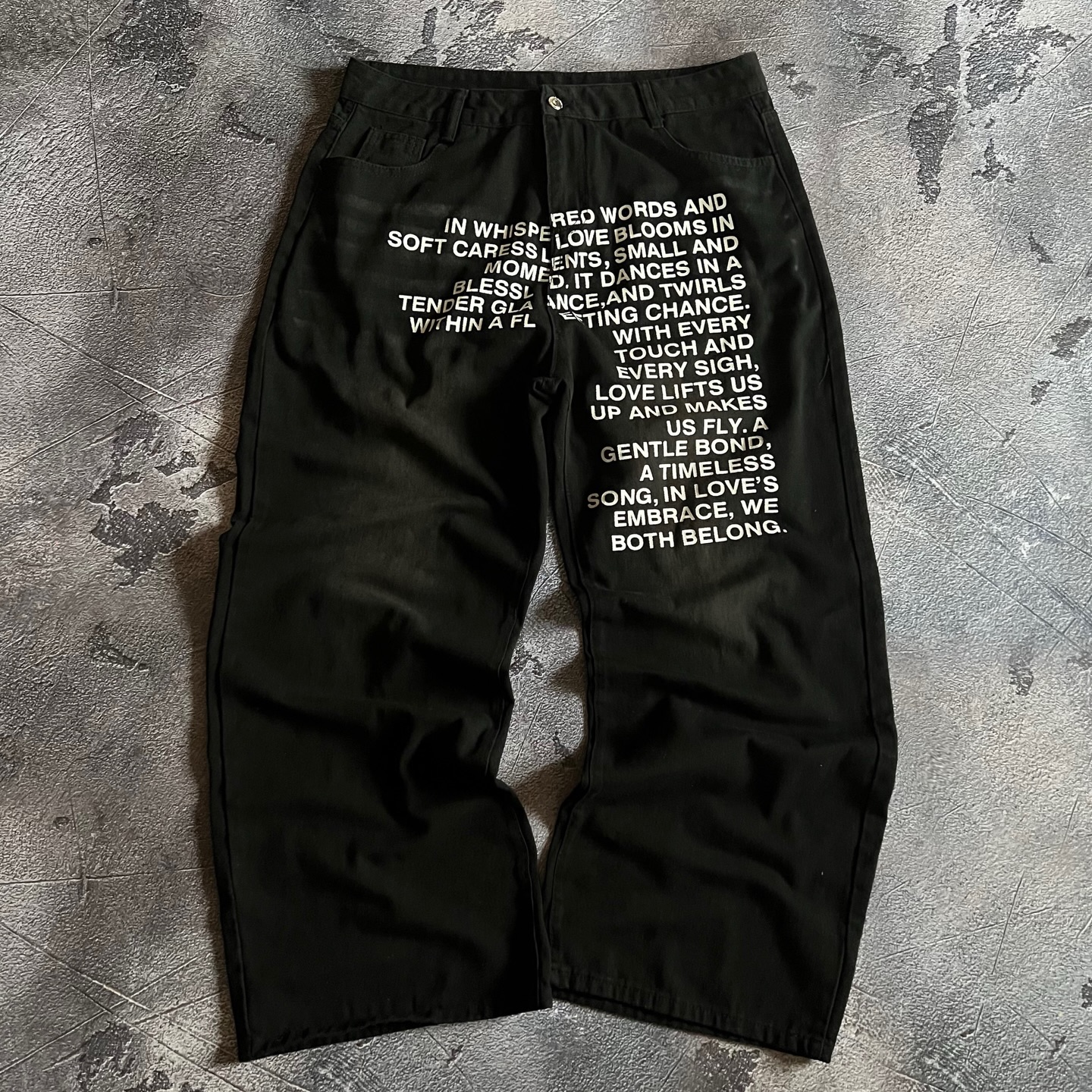 American Pattern Letter Jeans  - Embroidery Fashion avis et prix