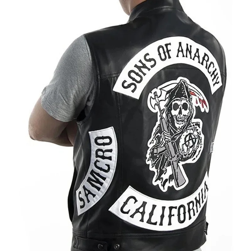 (#^.^#) 2026 New Leather Men M - Embroidery Vest avis et prix