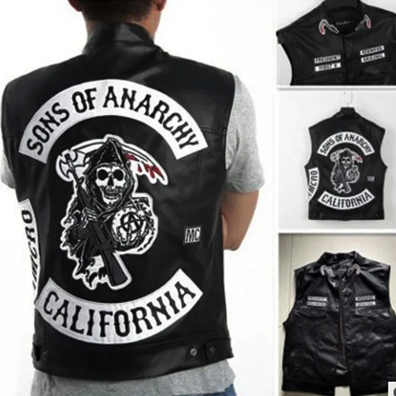 (#^.^#) 2026 New Leather Men M - Embroidery Vest avis et prix