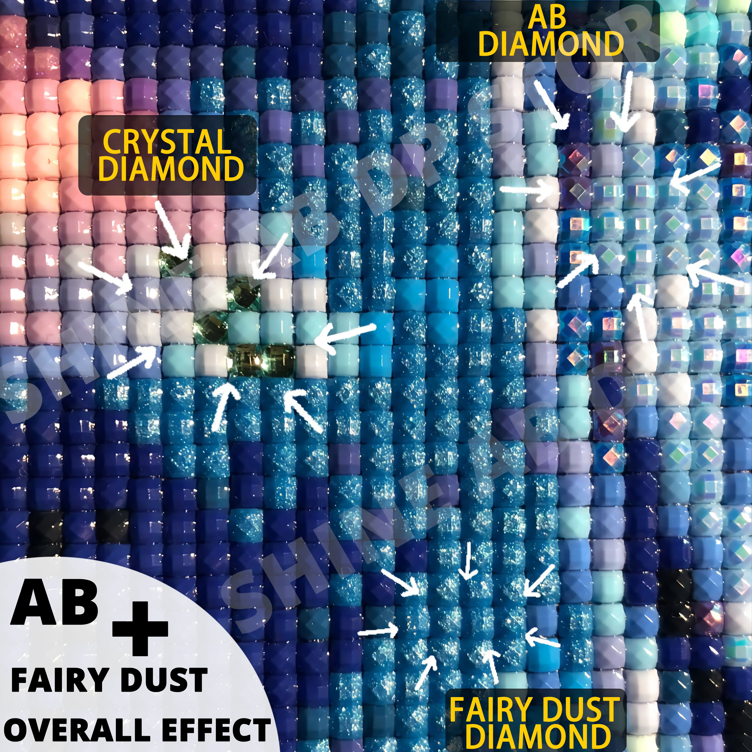 AB Fairy Dust 5D Diamond Paint - Embroidery Rose Stitch avis et prix
