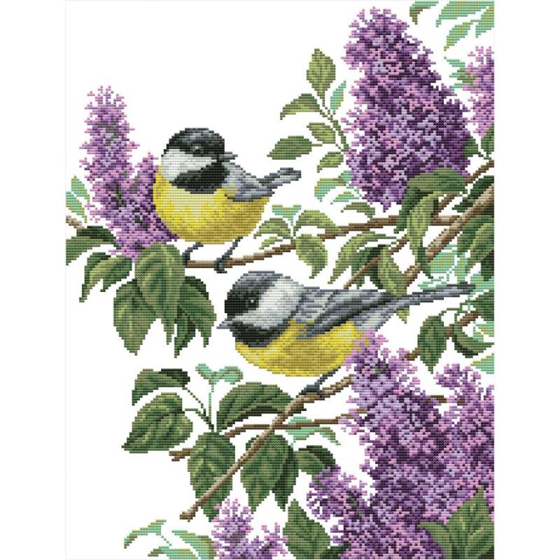 Birds and Flowers Series Joy S - Embroidery Tas avis et prix