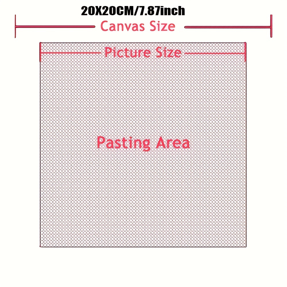 1pc Blank Canvas 5D Round Diam - Embroidery Service avis et prix