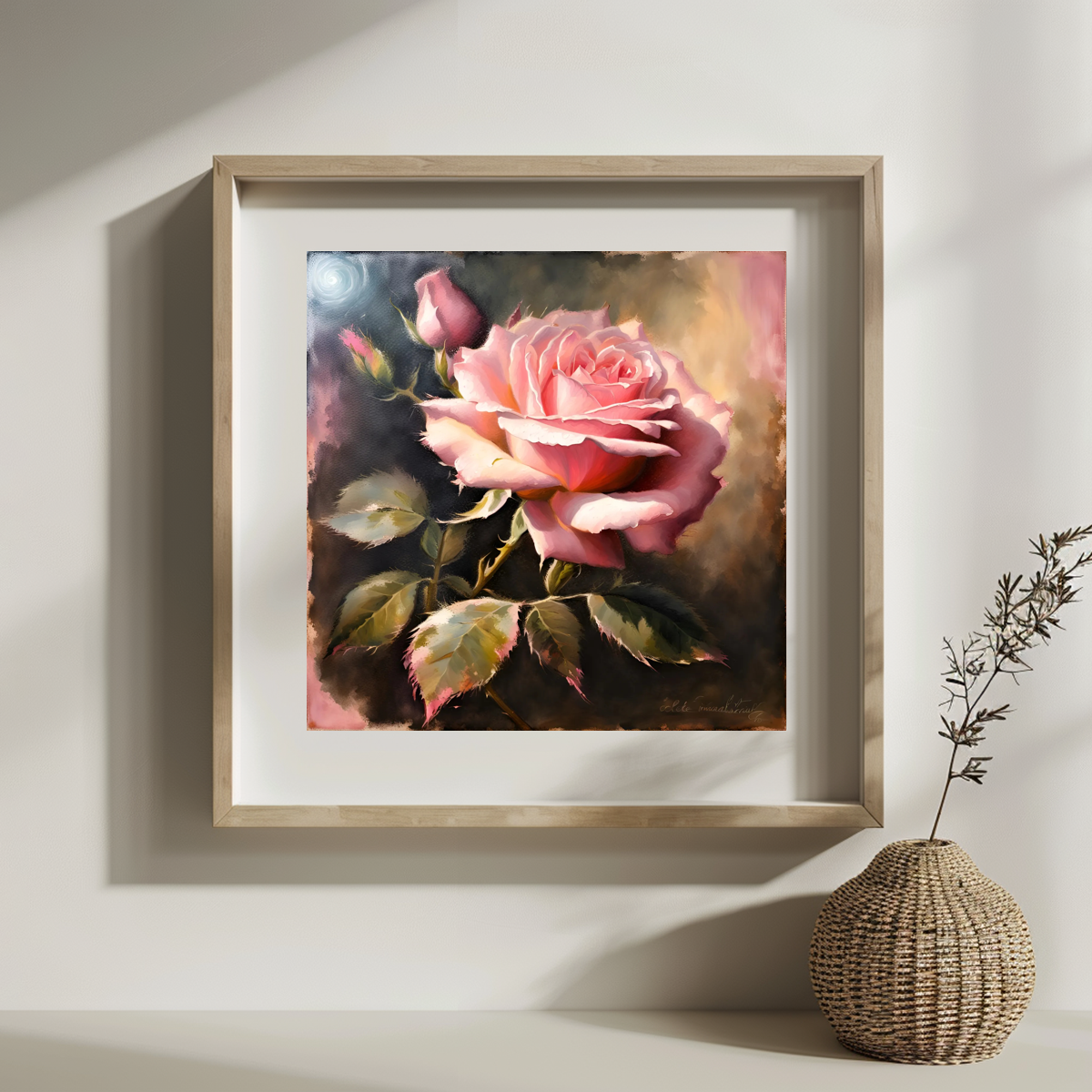 pink rose 30X30CM/11.8inch cro - Embroidery Rose Stitch avis et prix