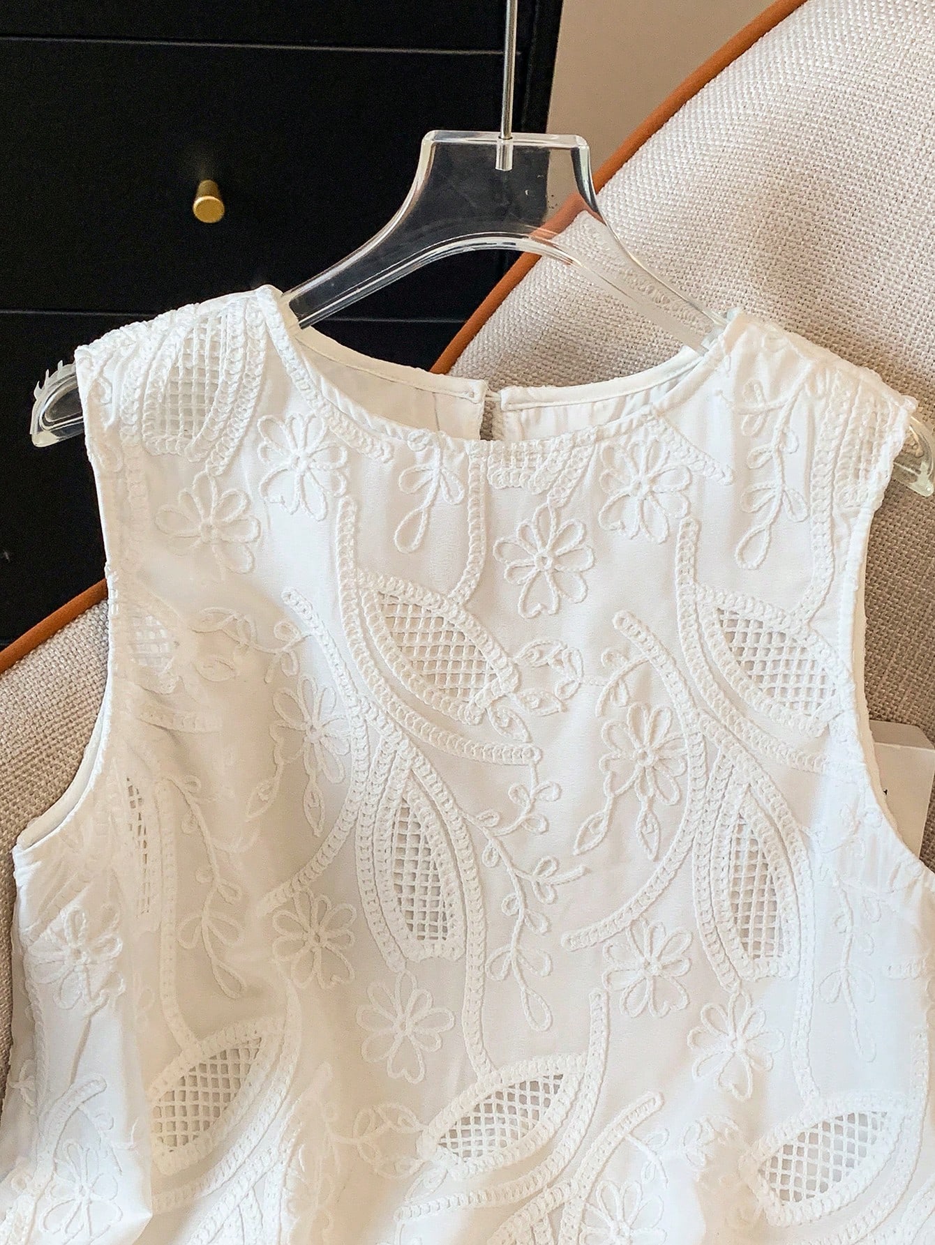 Womens Spring Summer Elegant F - Embroidery Vest avis et prix