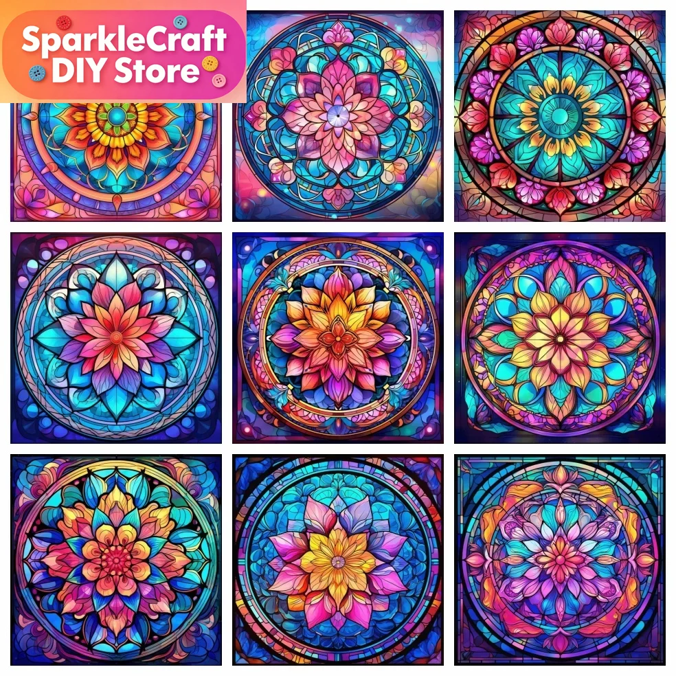 Diamond Painting Mandala Flowe - Embroidery Flower avis et prix