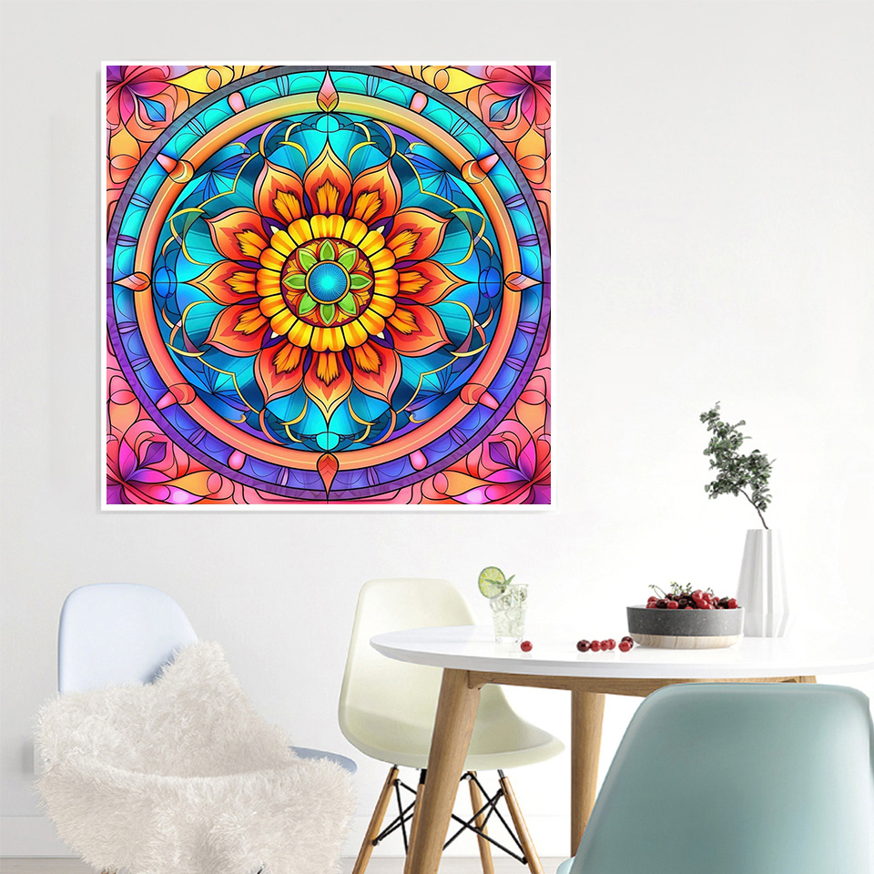 Diamond Painting Mandala Flowe - Embroidery Flower avis et prix
