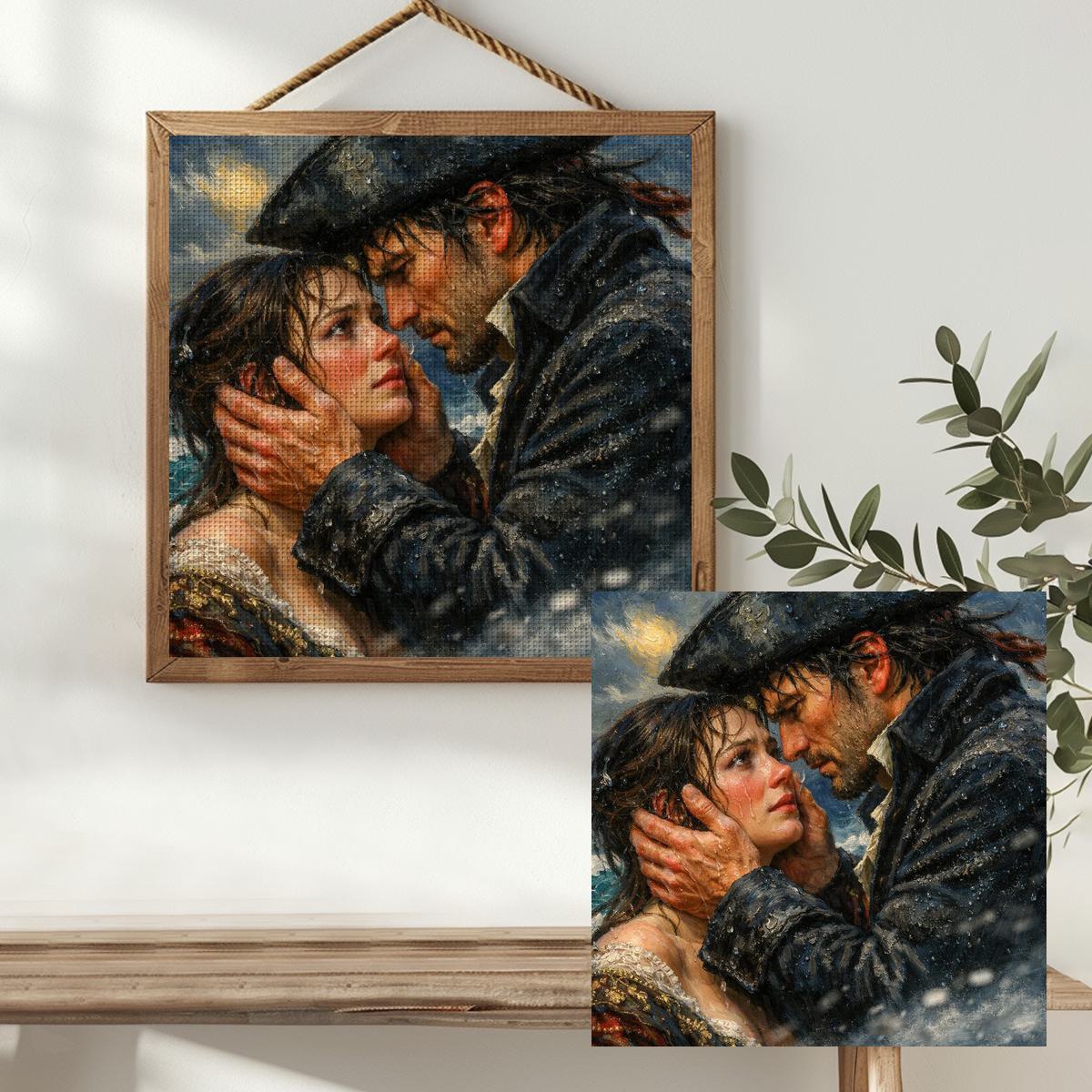 1pc 40X40CM/15.74inch Couple s - Embroidery Lovers avis et prix