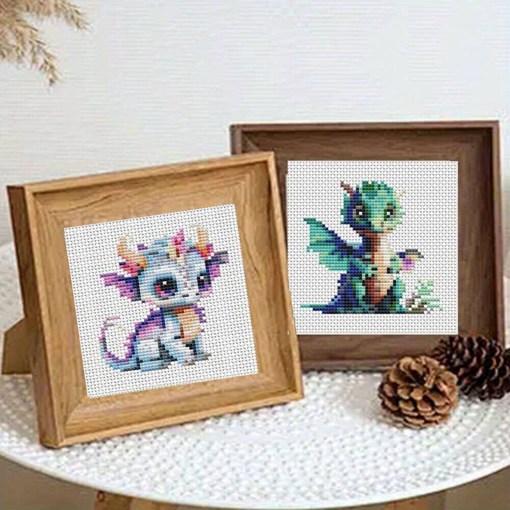 12Pcs Dragon Cross Stitch 11CT - Embroidery Tas avis et prix