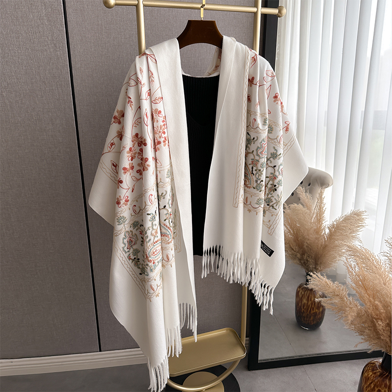 New Luxury Design Winter Embro - Embroidery Pashmina avis et prix