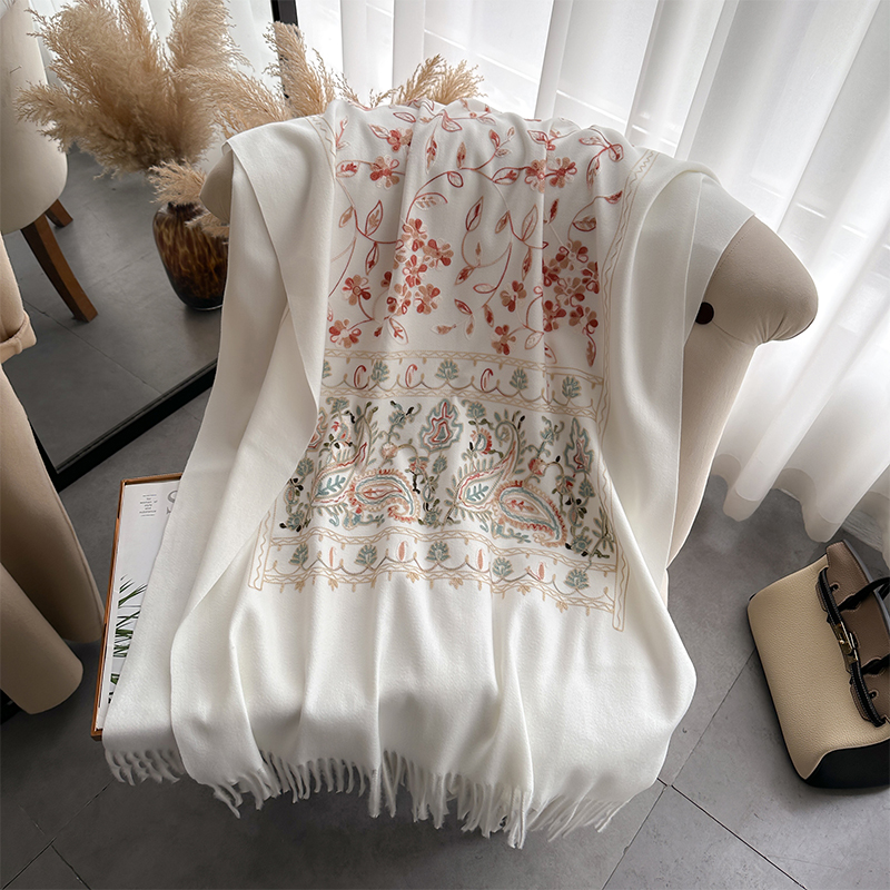 New Luxury Design Winter Embro - Embroidery Pashmina avis et prix
