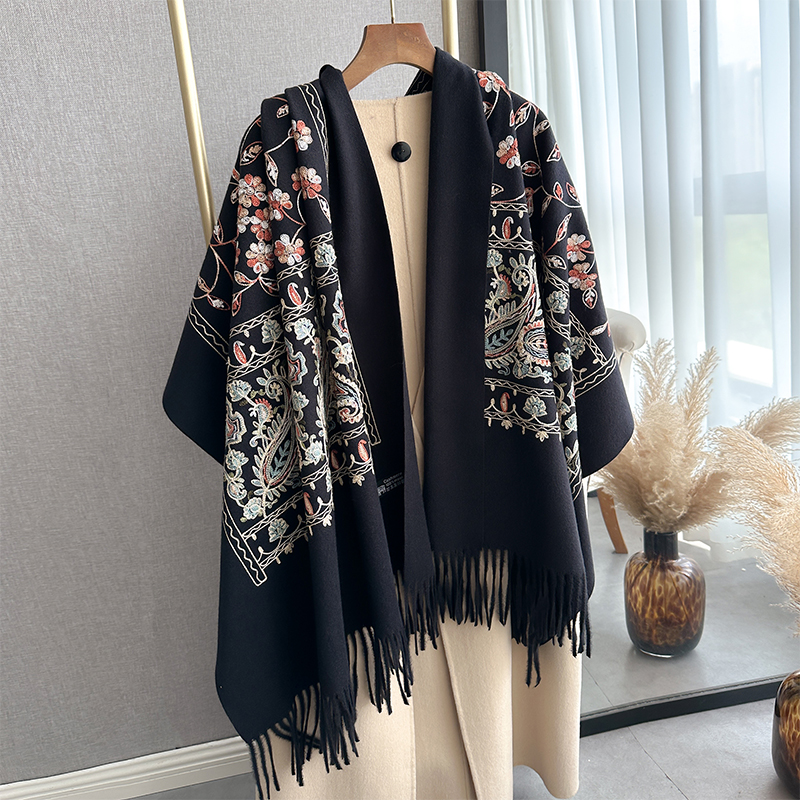 New Luxury Design Winter Embro - Embroidery Pashmina avis et prix