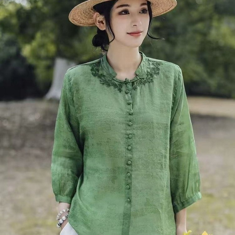 Elegant Harajuku Slim Fit Fema - Embroidery Pashmina avis et prix