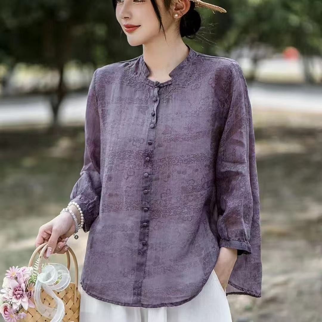Elegant Harajuku Slim Fit Fema - Embroidery Pashmina avis et prix
