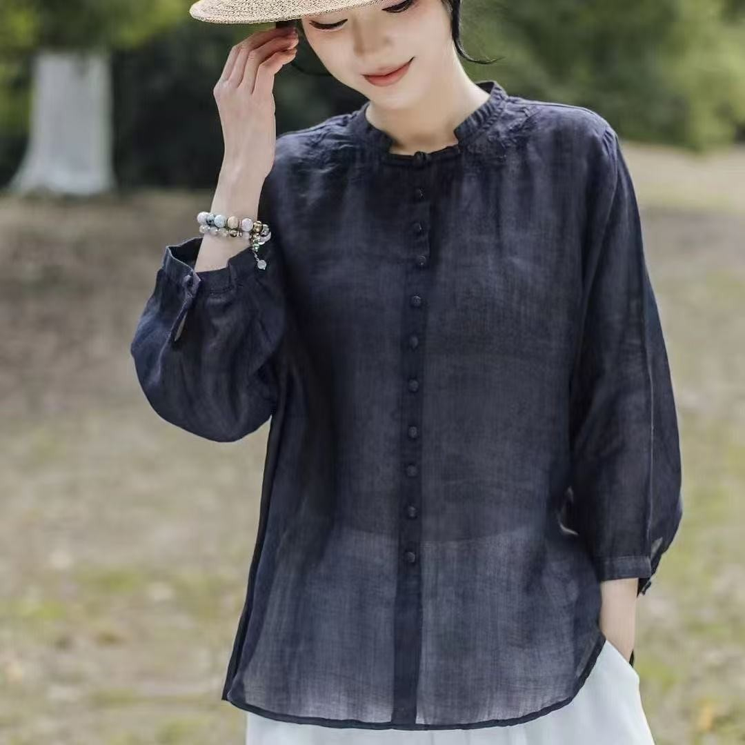 Elegant Harajuku Slim Fit Fema - Embroidery Pashmina avis et prix