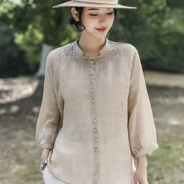 Elegant Harajuku Slim Fit Fema - Embroidery Pashmina avis et prix