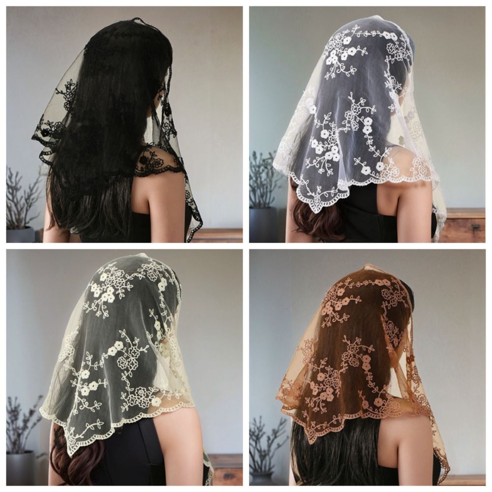New Hollow Out Lace Scarf Soli - Embroidery Pashmina avis et prix