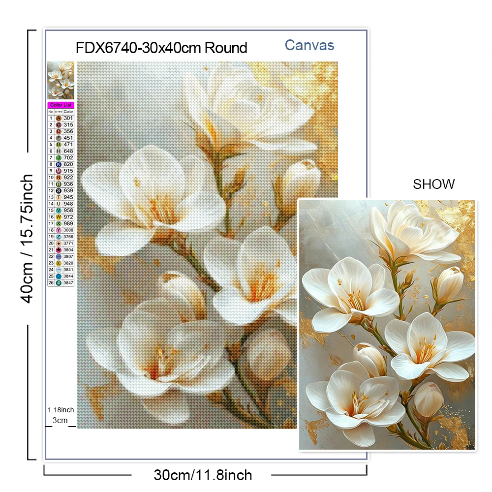Diamond Embroidery New 2025 Di - Embroidery Flower avis et prix