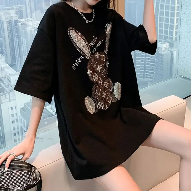 Women's Summer Casual T-Shirt: - Embroidery Fashion avis et prix