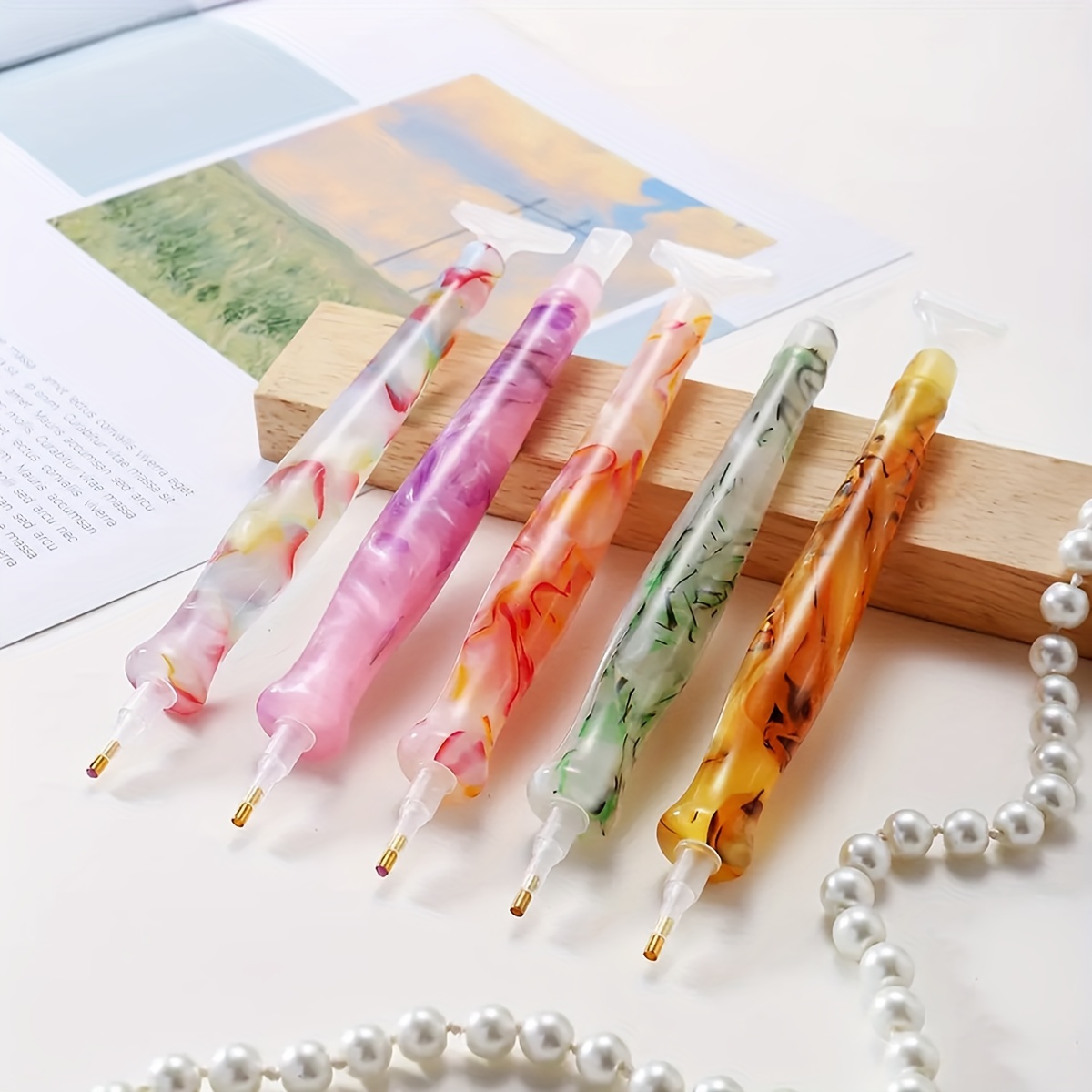 1pc Random Color Resin Retro D - Embroidery Service avis et prix