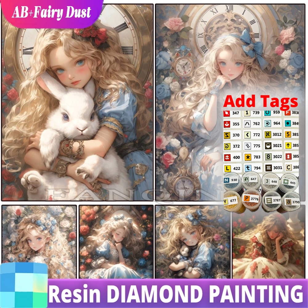 Resin Fairy Dust AB Diamond Pa - Embroidery Rose Stitch avis et prix
