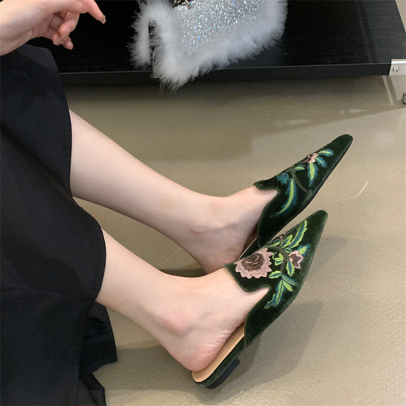 2026 New Women's Shoes Embroid - Embroidery Flower avis et prix