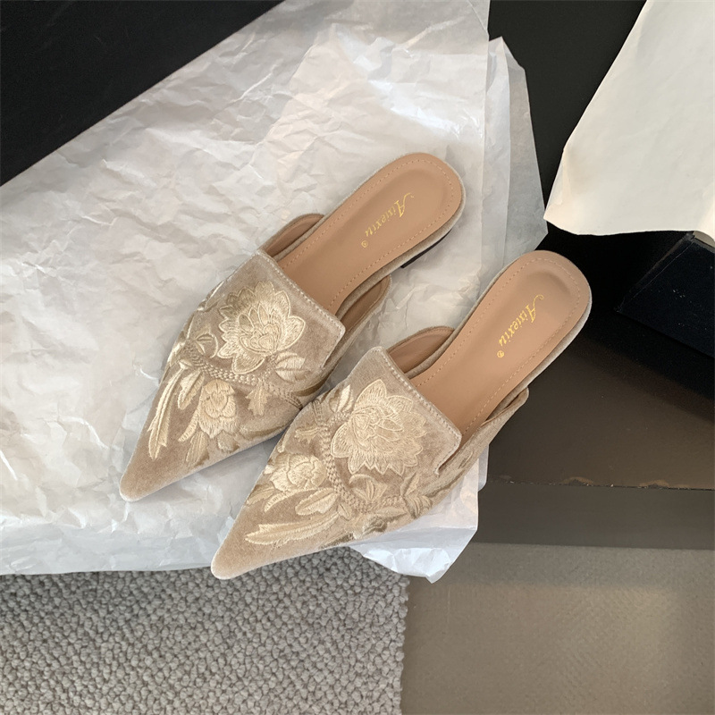 2026 New Women's Shoes Embroid - Embroidery Flower avis et prix