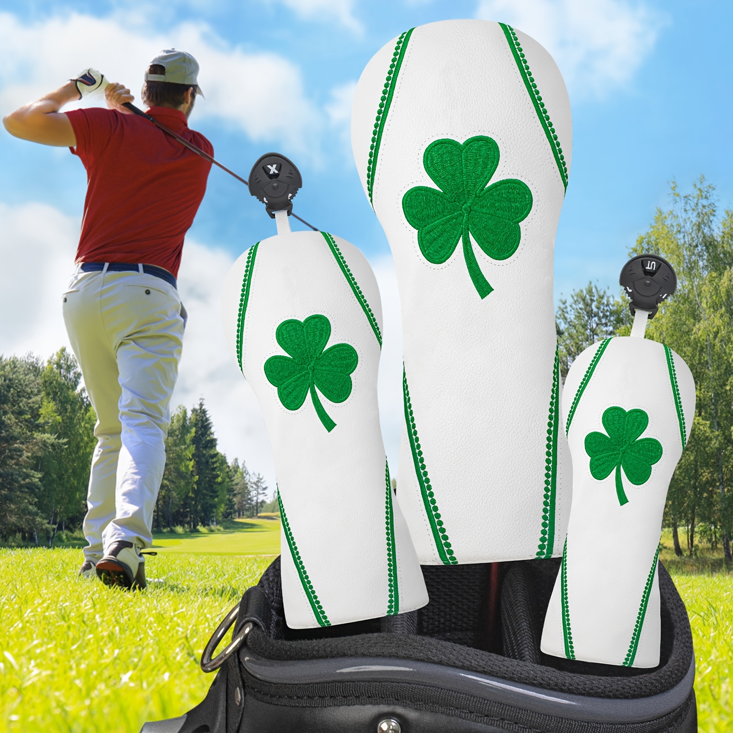 1pc/4pcs Golf Club Head Covers - Embroidery Design Free avis et prix