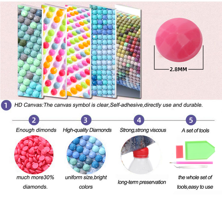 5D Diy Diamond Painting Tripty - Embroidery Running Stitch avis et prix