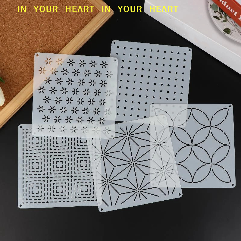 DIY Geometric Patchwork Stenci - Embroidery Service avis et prix