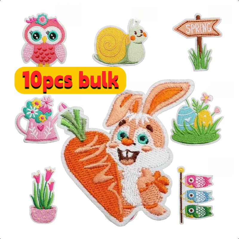 10/20PCS Bulk Spring Theme Emb - Embroidery Lady Bug avis et prix