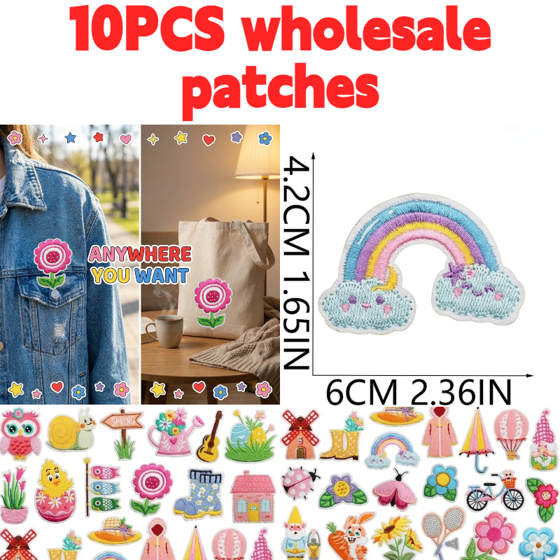 10/20PCS Bulk Spring Theme Emb - Embroidery Lady Bug avis et prix