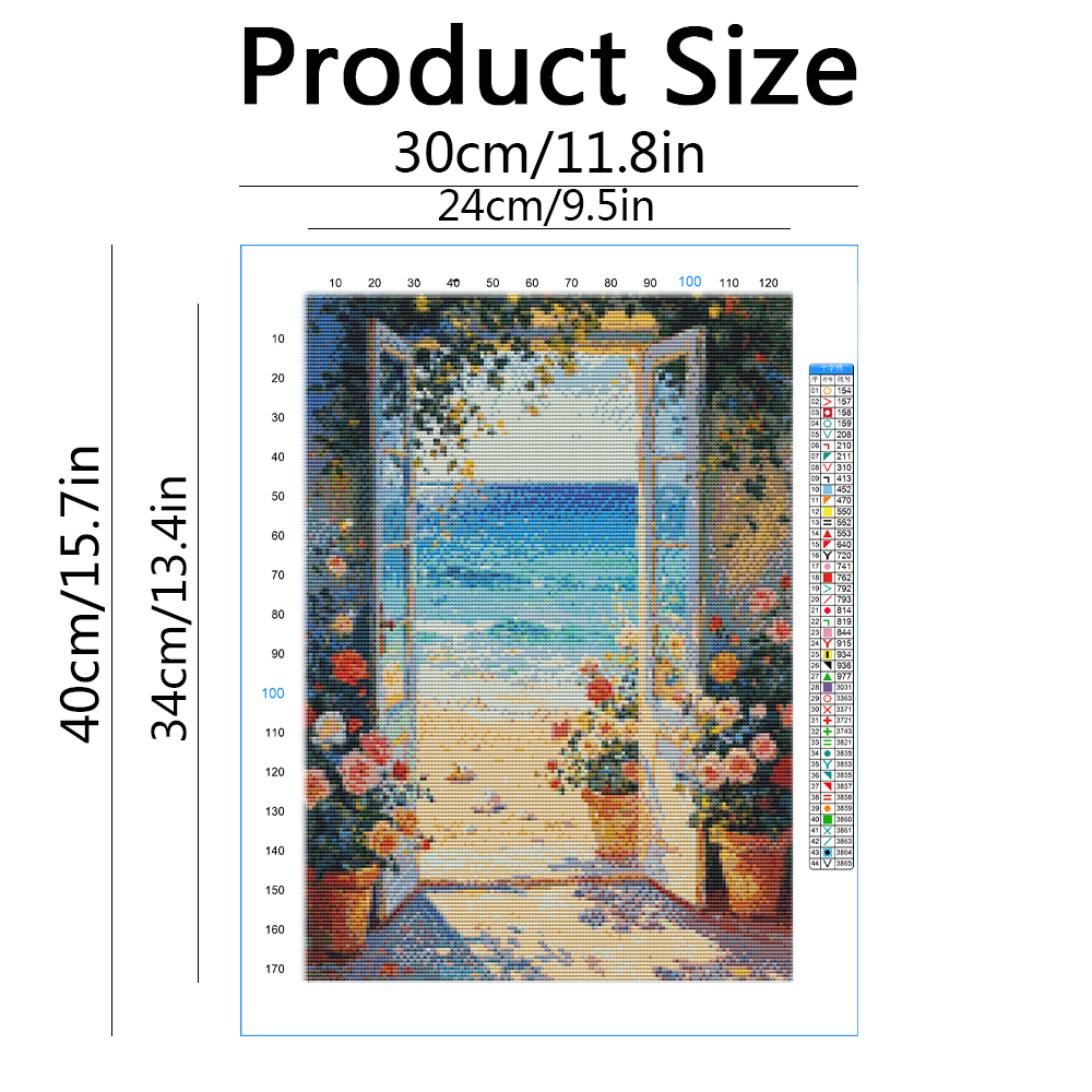Momoart Printed Cross Stitch K - Embroidery Rose Stitch avis et prix