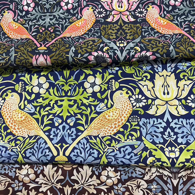 Strawberry Thief Birds William - Embroidery Pashmina avis et prix