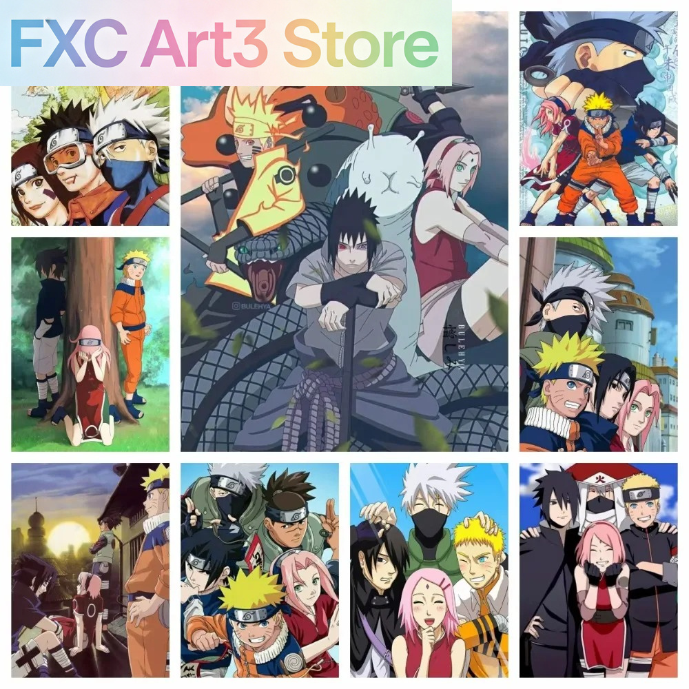 Frameless 1pc Naruto Class Sev - Embroidery Canvas avis et prix