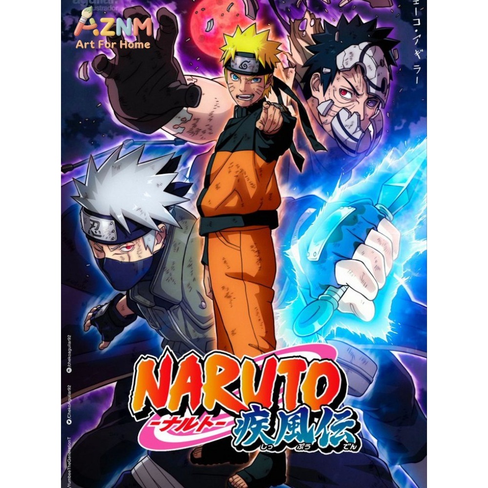 Frameless 1pc Naruto Class Sev - Embroidery Canvas avis et prix