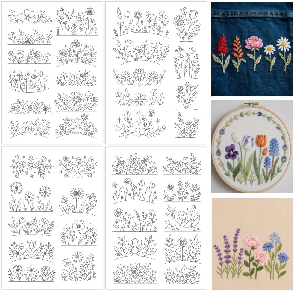 Flowers Water Soluble Stabiliz - Embroidery Sheet avis et prix