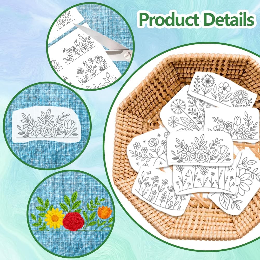 Flowers Water Soluble Stabiliz - Embroidery Sheet avis et prix
