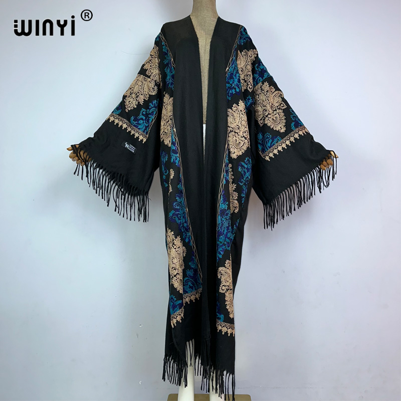 WINYI Winter Women tassel Pash - Embroidery Pashmina avis et prix