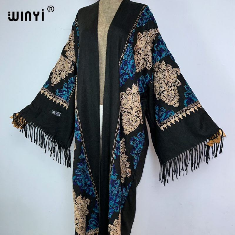 WINYI Winter Women tassel Pash - Embroidery Pashmina avis et prix