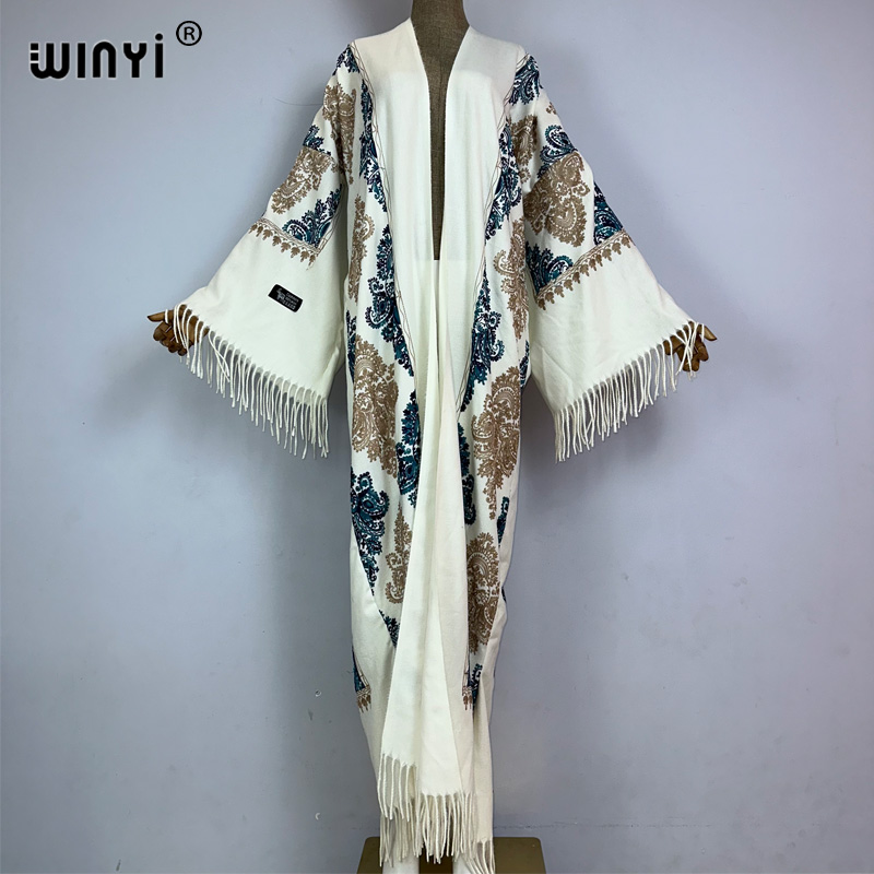 WINYI Winter Women tassel Pash - Embroidery Pashmina avis et prix