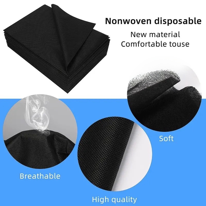 Black Disposable Bed Sheet Tat - Embroidery Sheet avis et prix
