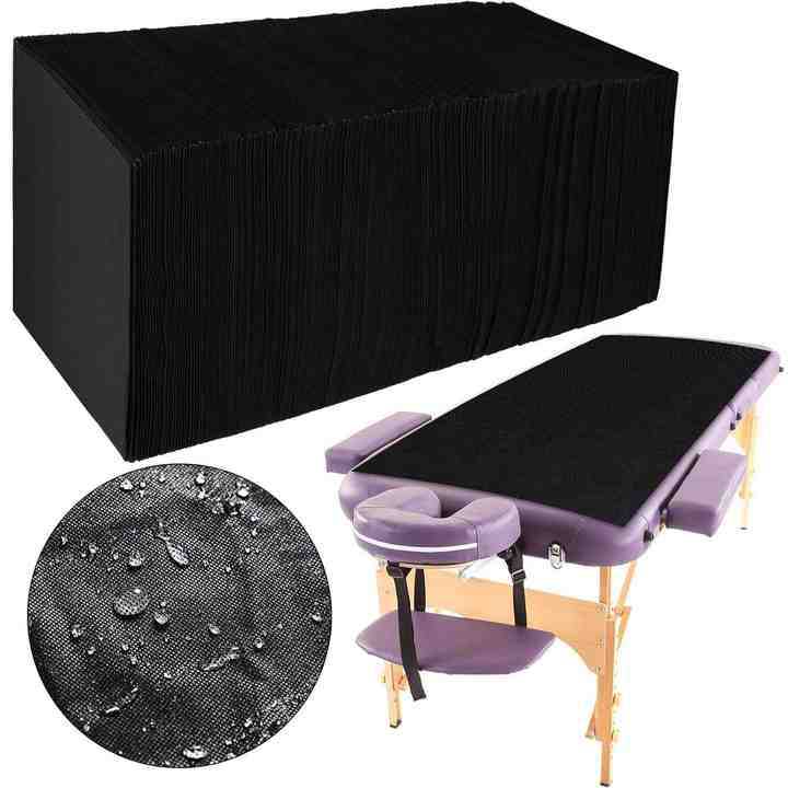 Black Disposable Bed Sheet Tat - Embroidery Sheet avis et prix