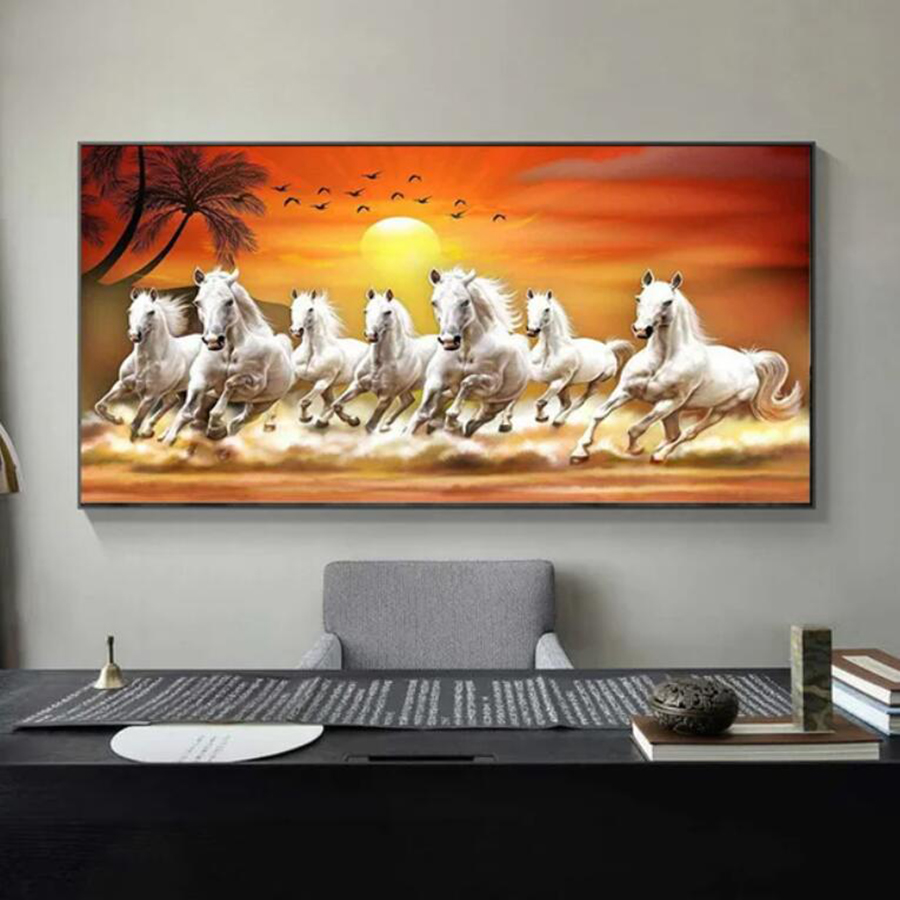 Eight Running Horses Large Siz - Embroidery Running Stitch avis et prix